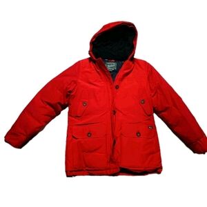 Woolrich Arctic Down Parka Jacket Red Womens Size M 550 Fill